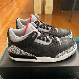 Air Jordan 3 Retro. Black Cement. 2018. NWT! Includes original box.
